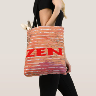 Tela Zen red caña bolso de hombro