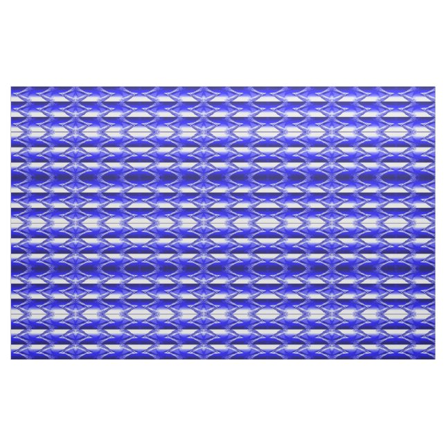 Tela Zigzag azul ("Cuarto gordo" (fat quarter))
