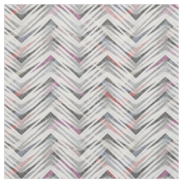 Tela Zigzag con textura gris (Retal)