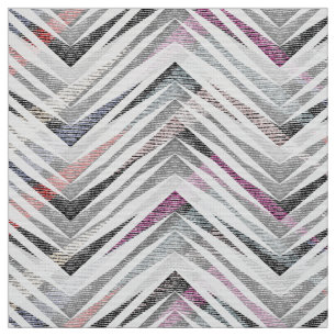 Tela Zigzag, geométrico, gris, lilac, rosa, negro, tira
