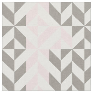 Tela ZigZag geométrico rosa y plateado