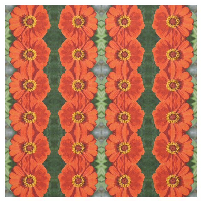 Tela Zinnia naranja (Retal)