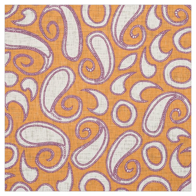 Tela ziya tangerine damson (Retal)