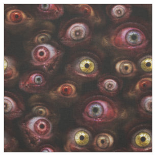 Tela Zombie Eyeballs Espeluznante Patrón de Ojos Human