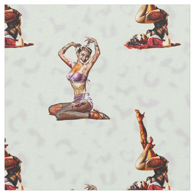 Tela Zombie Pin Ups (De cerca)