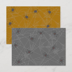 telaraña y calabazas de Halloween