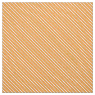 Telas a rayas diagonales - naranja y blanco
