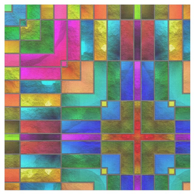 Telas de encargo del vitral 4 (De cerca)