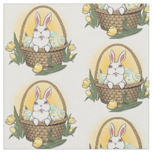 Telas de Pascua de la tela del conejito de pascua