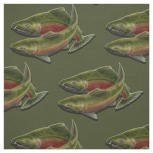 Telas del modelo de los pescados de los salmones