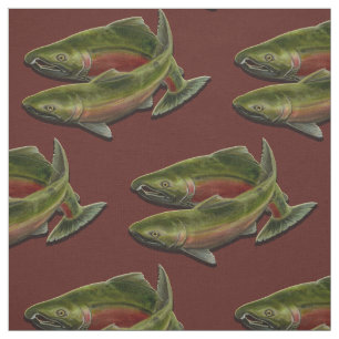 Telas del modelo de los pescados de los salmones