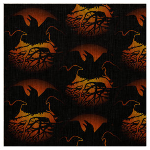 Telas tribales del cuervo del arte de la tela del