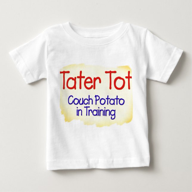 Teleadicto del bebé de Tater en camiseta del niño (Anverso)