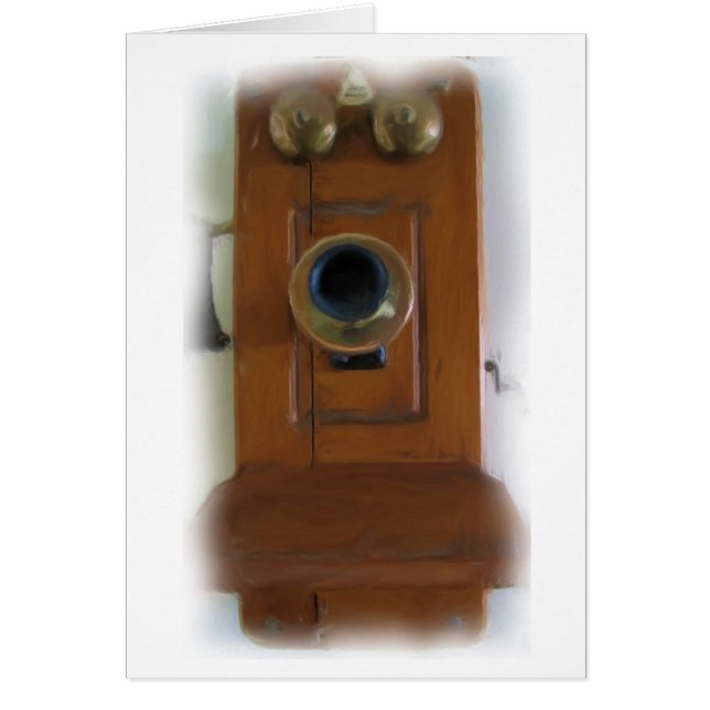 Teléfono de época "Anillo de Anillo!" Tarjeta (Frente)