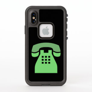 Teléfono retro verde icónico en cualquier color