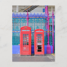 Teléfono rojo, Farringdon, postal de Londres Reino