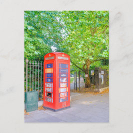 Teléfono rojo, Plaza Regents, postal de Londres UK