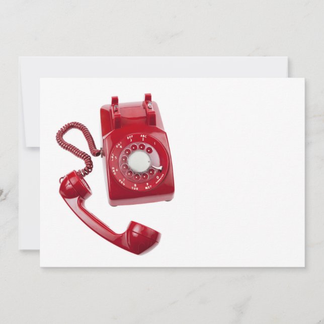 Teléfono rotativo rojo (Anverso)