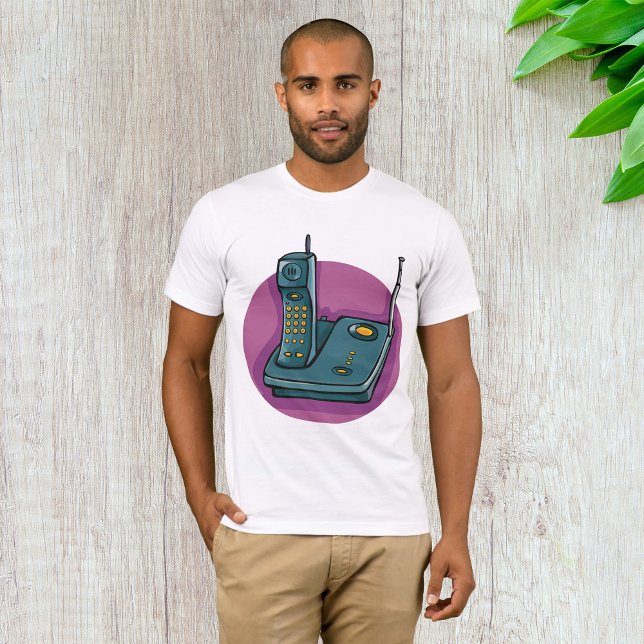 Teléfono Y Máquina De Respuesta Mens Camiseta (Subido por el creador)