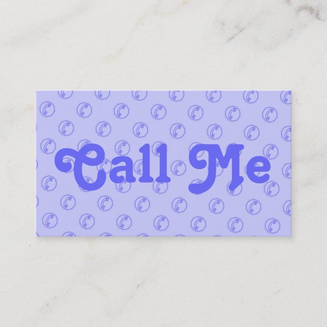 Teléfonos Llámame Tarjeta (Anverso)