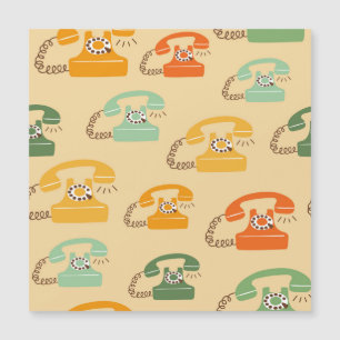 Teléfonos retro, coloridos y sin costura.