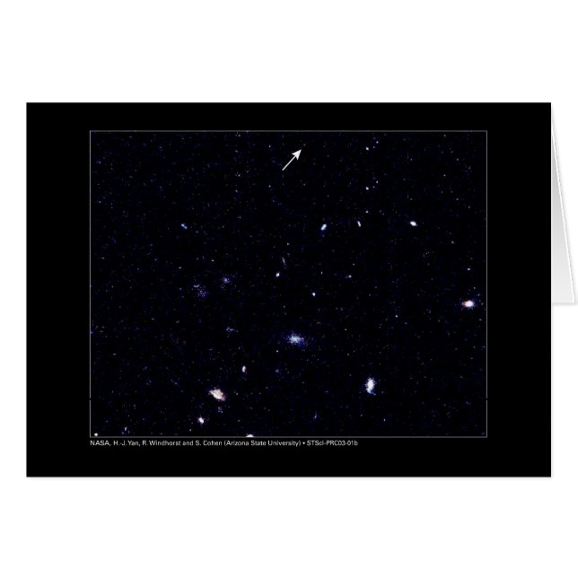 Telescopio distante de Hubble de las galaxias (Anverso (Horizontal))