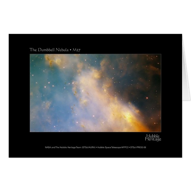 Telescopio Hubble Dumbell Nebula M27 (Anverso (Horizontal))