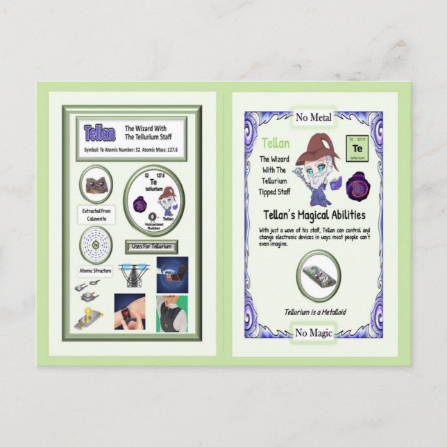 Tellan - Tarjeta de negociación de telurio (Anverso)