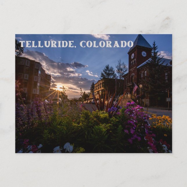 Telluride, tarjeta postal de Colorado (Anverso)