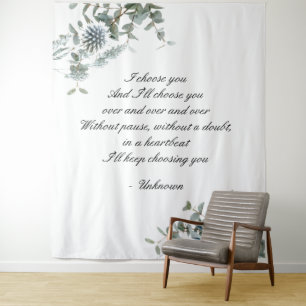 Telón de fondo de boda   Tapiz de boda   Floral Az