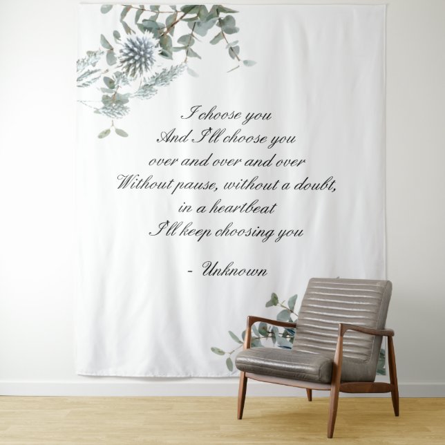 Telón de fondo para boda | Tapiz para boda | Flora (In situ)