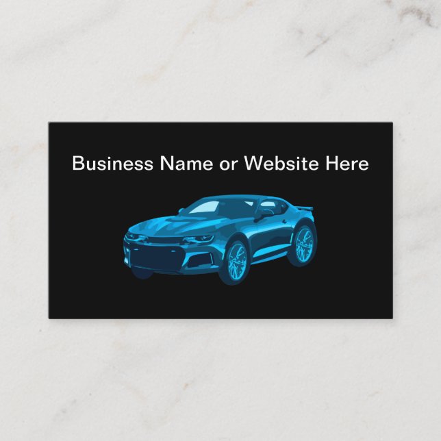 Tema Automotriz Moderno y Genial Tarjetas de Visit (Anverso)