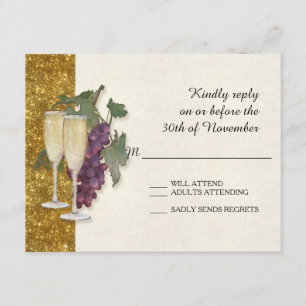 Tema Champán del vino de la tarjeta de la