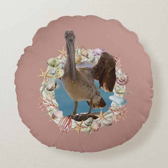 Tema Costero, Conchas marinas, Cojín decorativo de (Anverso)