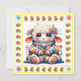 Tema de adorables bebés animales - Invitación