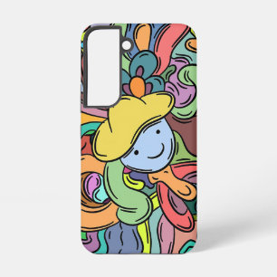 tema de arte doodle para samsung galaxy s22 funda