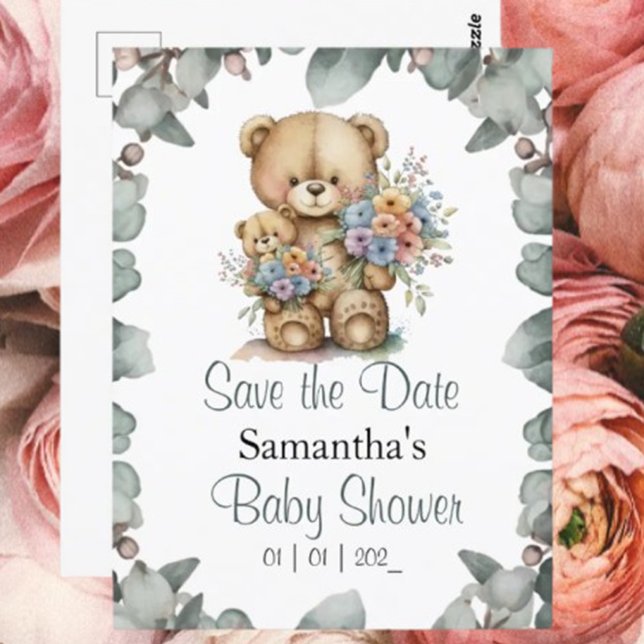 Tema de Baby Shower de Teddy Bear Boy (You're Invited to a Beary Cute Baby Shower!)