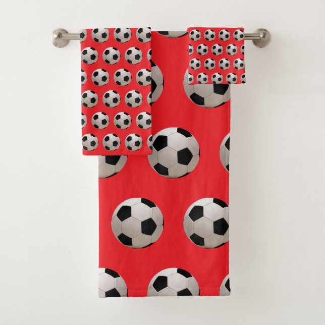 Tema de Balón de Fútbol Rojo (In situ)