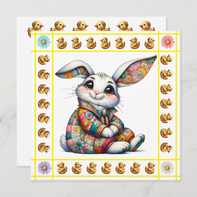 Tema de Bebés Animales Preciosos - Invitación (Anverso / Reverso)