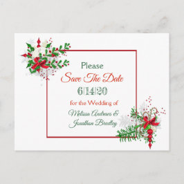 Tema de Boda blanca de Invierno Guardar la postal
