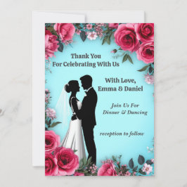 💐 Tema de boda de rosa turquesa romántico 💐