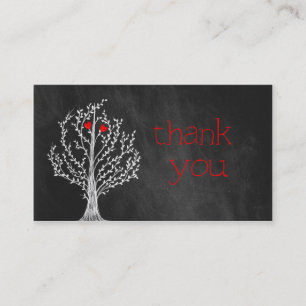 Tema de Chalkboard Gracias Tarjeta de visita