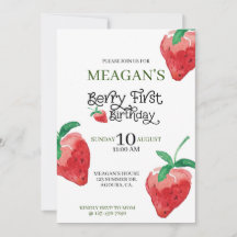 tema de fresa, primer cumpleaños, cumpleaños de ni