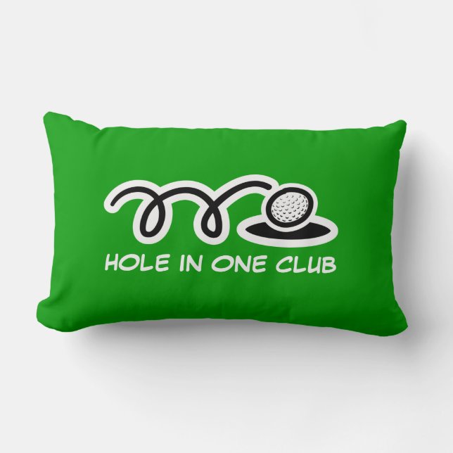 Tema de golf arrojar almohada con cita graciosa (Anverso)