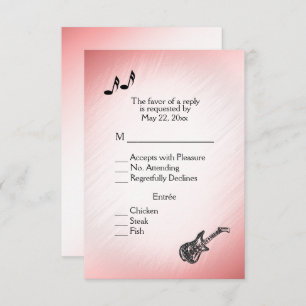 Tema de guitarra Pink Rubor RSVP con opción de men