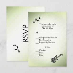 Tema de guitarra Sorprendente RSVP Verde con opció