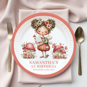 Tema de Hadas Cumpleaños 6º Plato de Papel de Cham