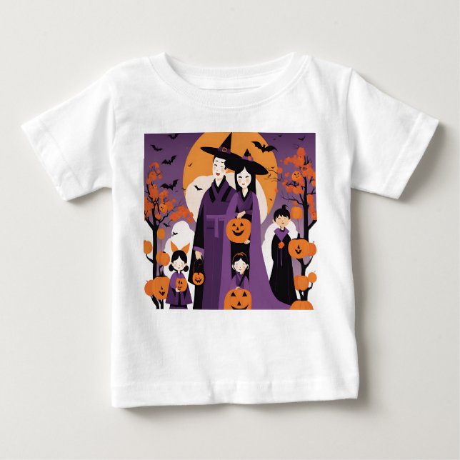 tema de halloween de la familia de camisetas de be (Anverso)