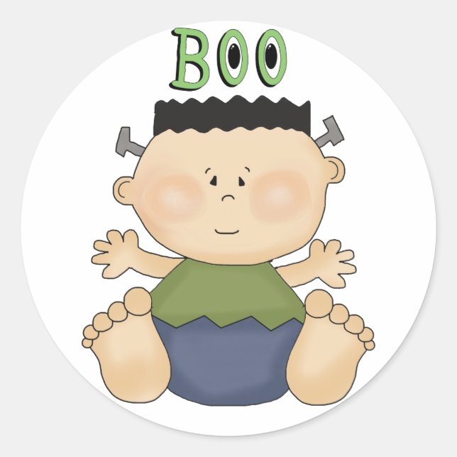 Tema de Halloween Niño Bebé Pegatinas divertidos (Anverso)