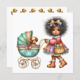 Tema de Invitación de Carrito de Bebé Muy Precioso